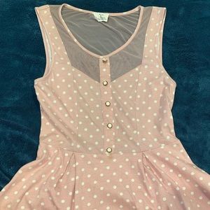 Pins and Needles Peplum Polkadot Top
